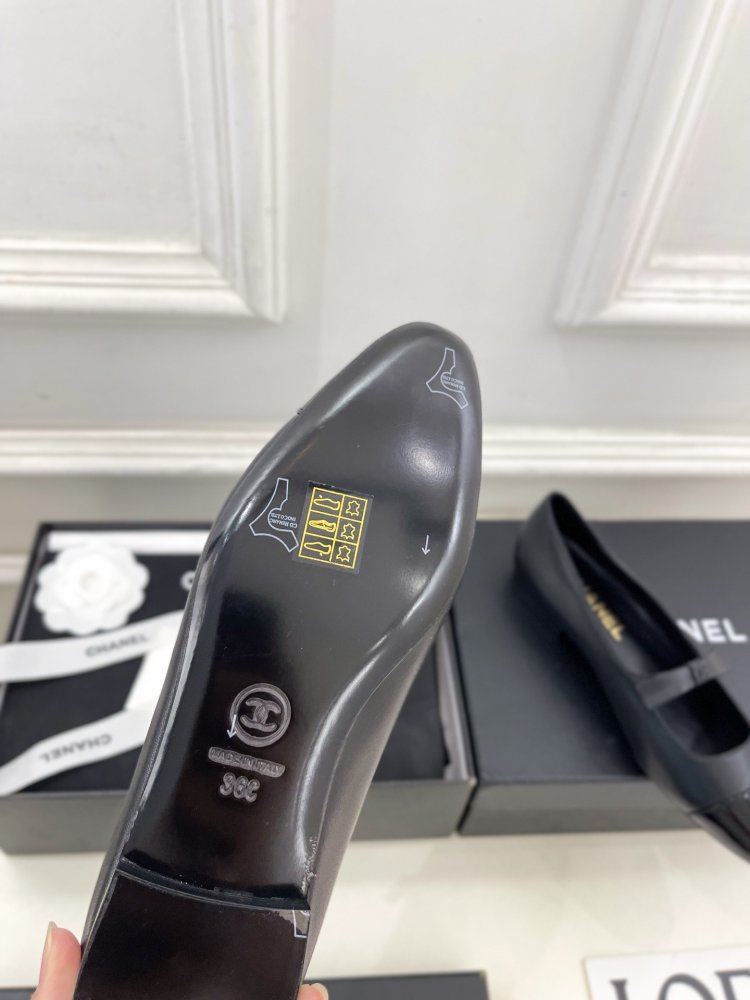 Classic shoes Chanel from bow фото 9