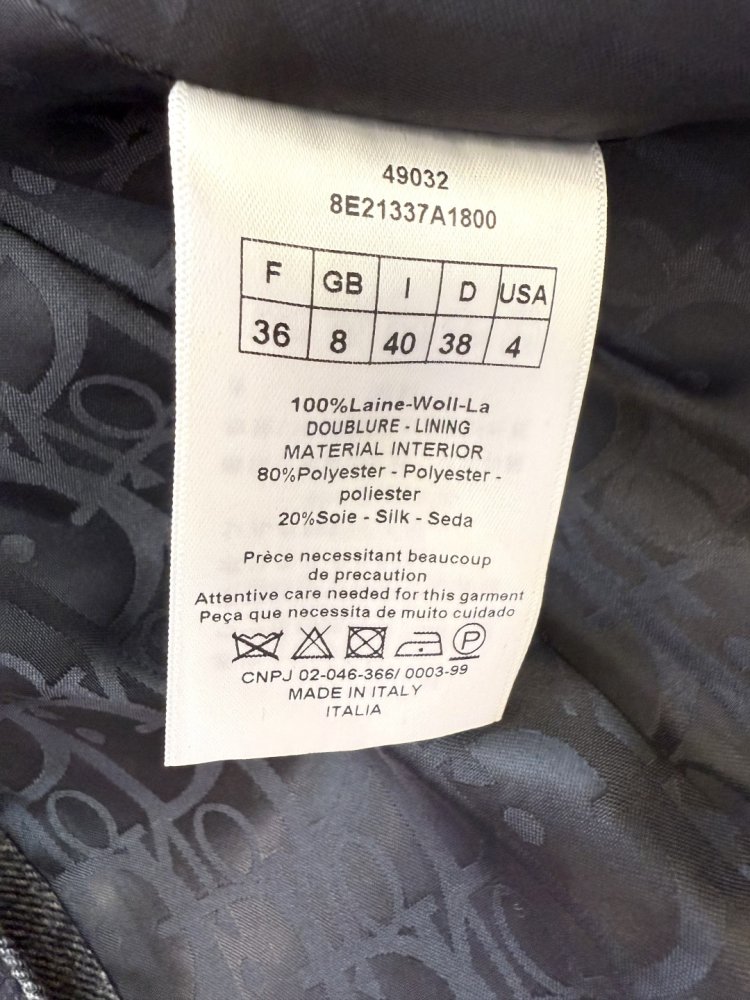 Класичний однобортний піджак Dior фото 9