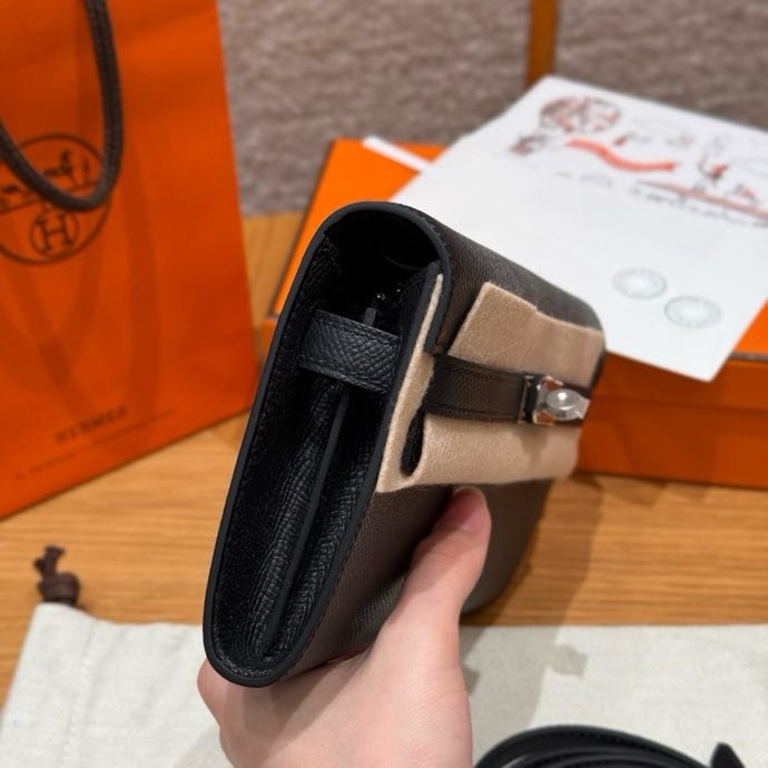 Клатч Kelly 19 см из кожи Epsom фото 3