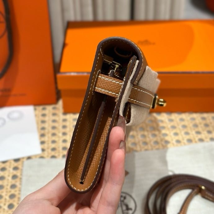 Клатч Kelly 19 см из кожи Epsom фото 6