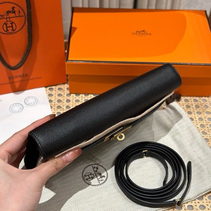 Клатч Kelly 19 см из кожи Epsom фото 6