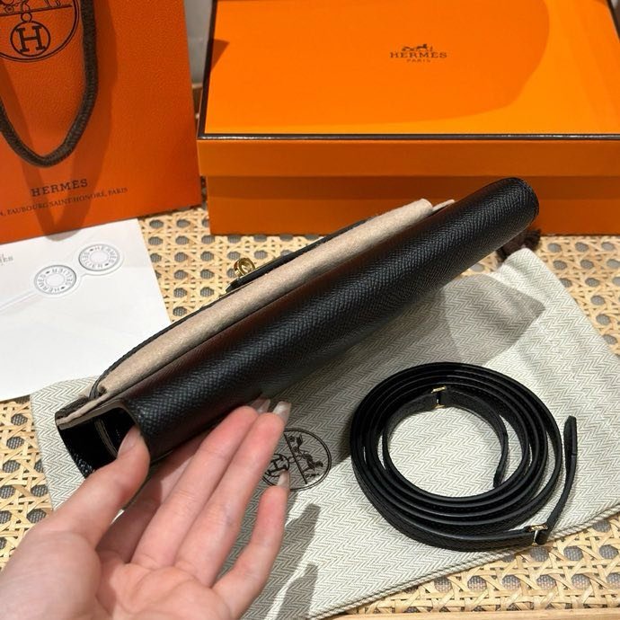 Клатч Kelly 19 см из кожи Epsom фото 7