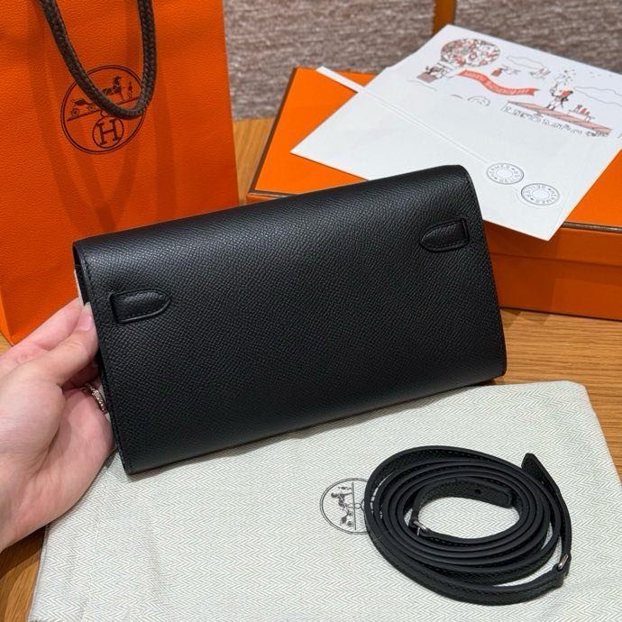 Клатч Kelly 19 см из кожи Epsom фото 8