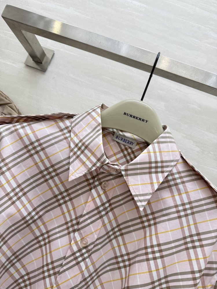 Клетчатое платье с длинными рукавами и отворотами фото 3