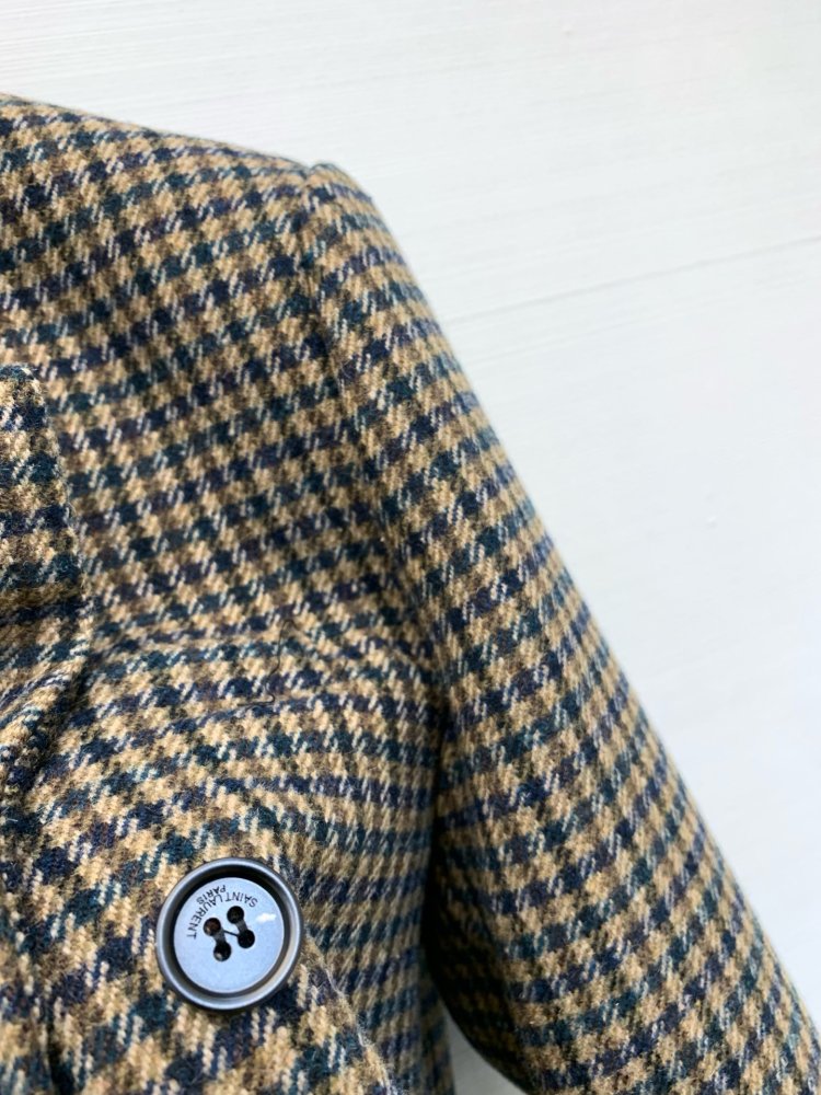 Checkered woolen blazer female фото 5