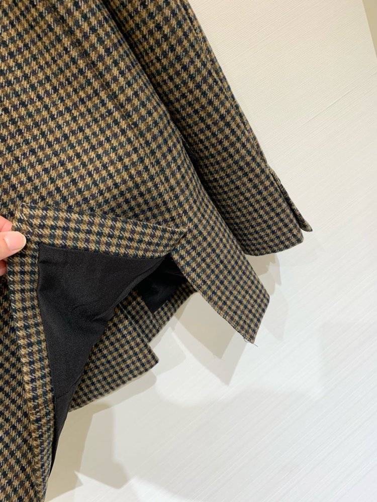 Checkered woolen blazer female фото 9