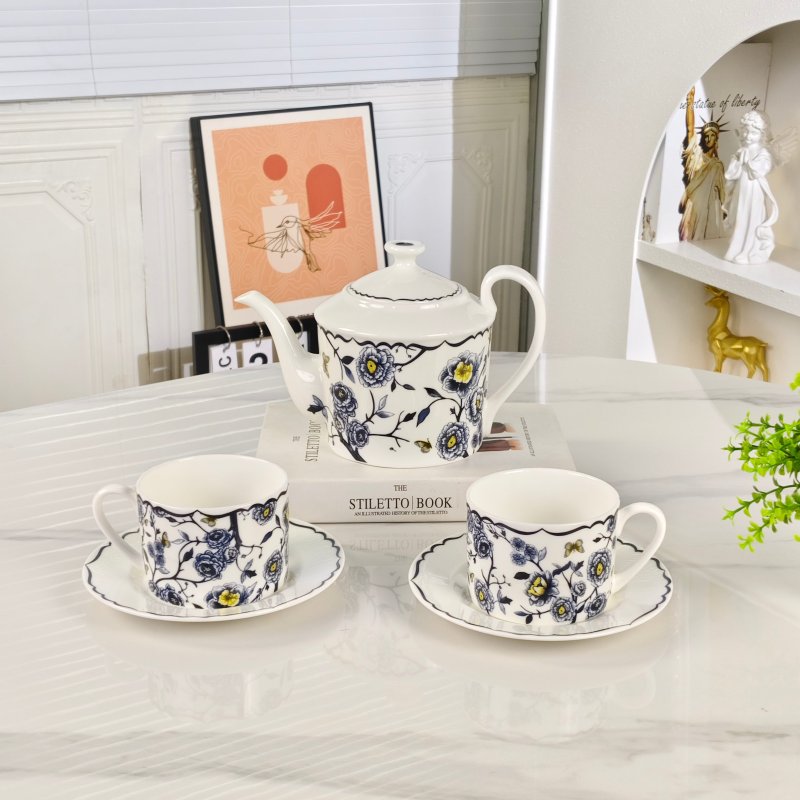 Кофейный сервиз из костяного фарфора на 2 персоны фото 4