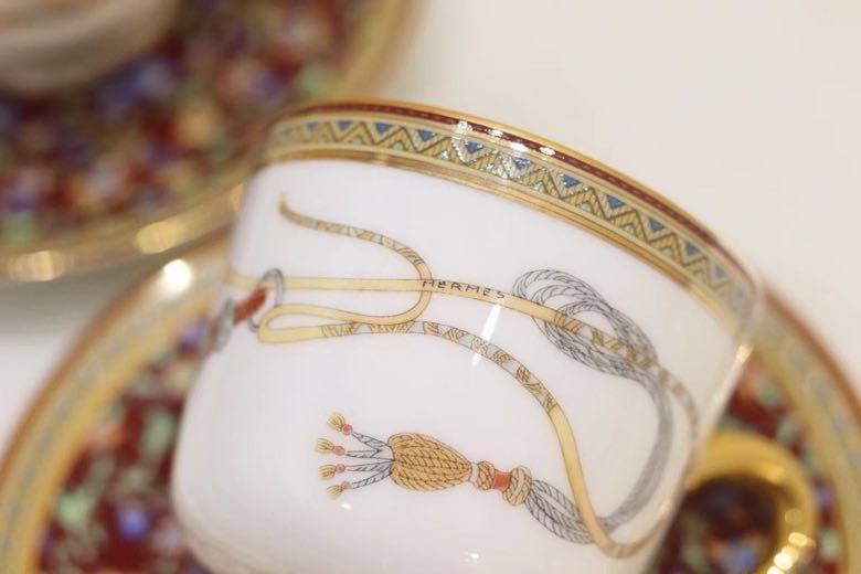 Кофейный сервиз из костяного фарфора фото 6