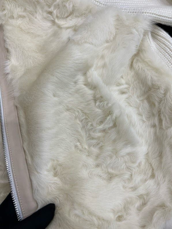 Blouse cashmere with removable fur фото 5