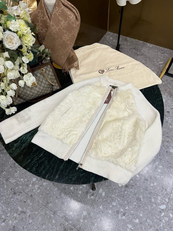 Blouse cashmere with removable fur фото 6