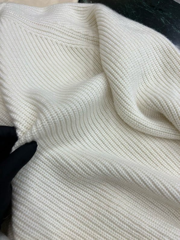 Blouse cashmere with removable fur фото 8