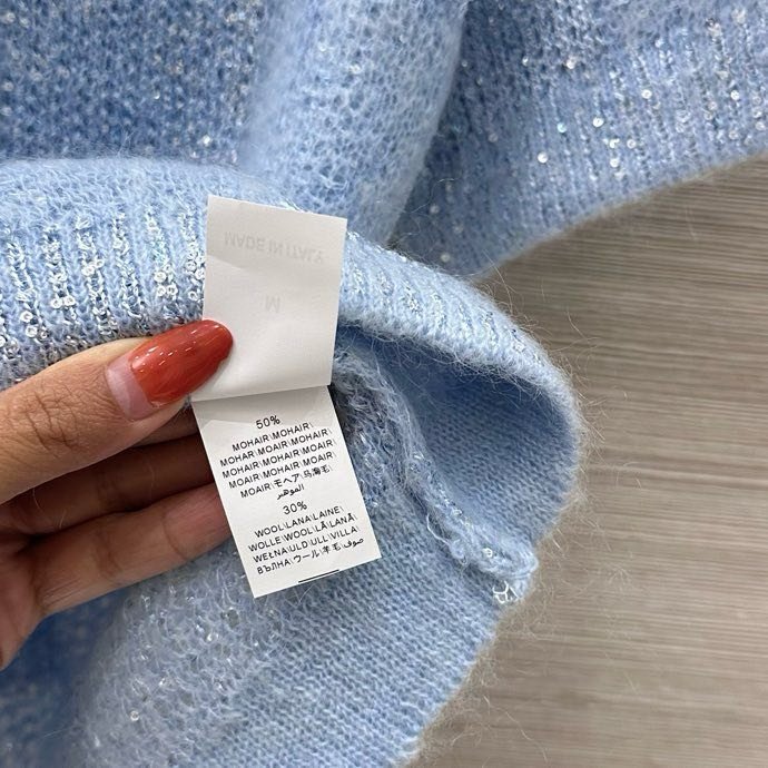 Blouse woolen blue colors фото 3