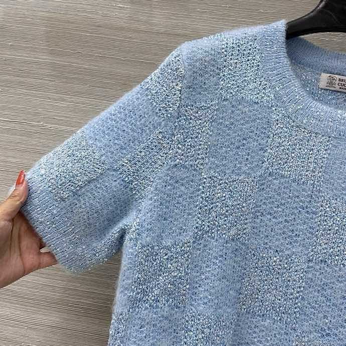 Blouse woolen blue colors фото 4