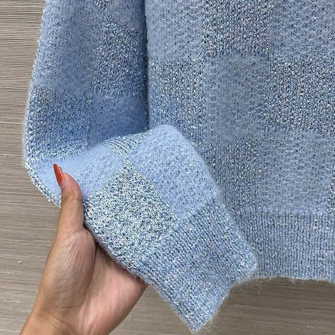 Blouse woolen blue colors фото 7