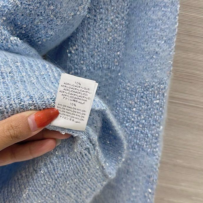 Blouse woolen blue colors фото 9