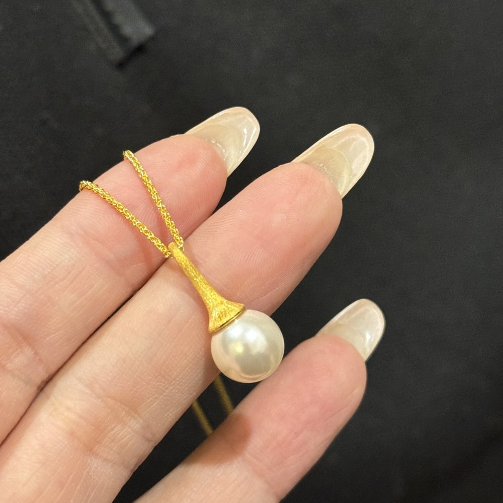 Колье и серьги гвоздики с жемчугом фото 6