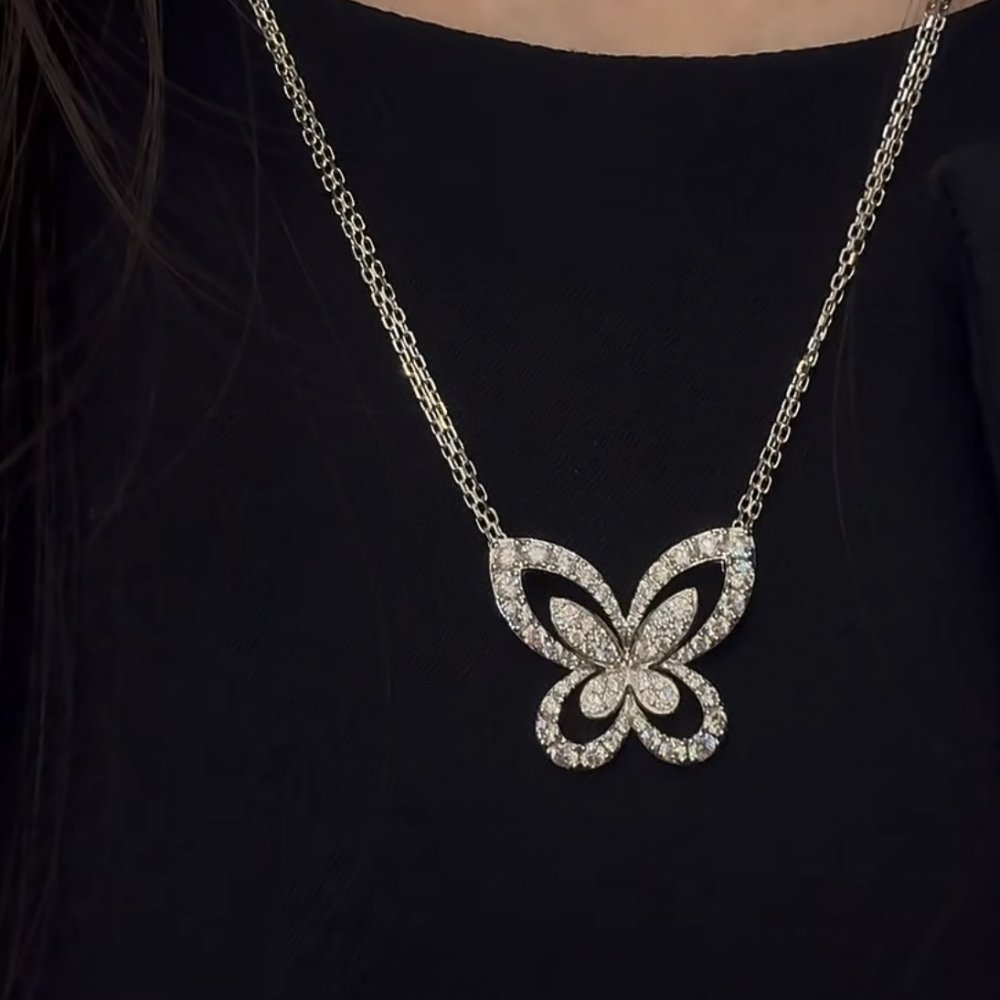 Колье с бабочкой фото 7