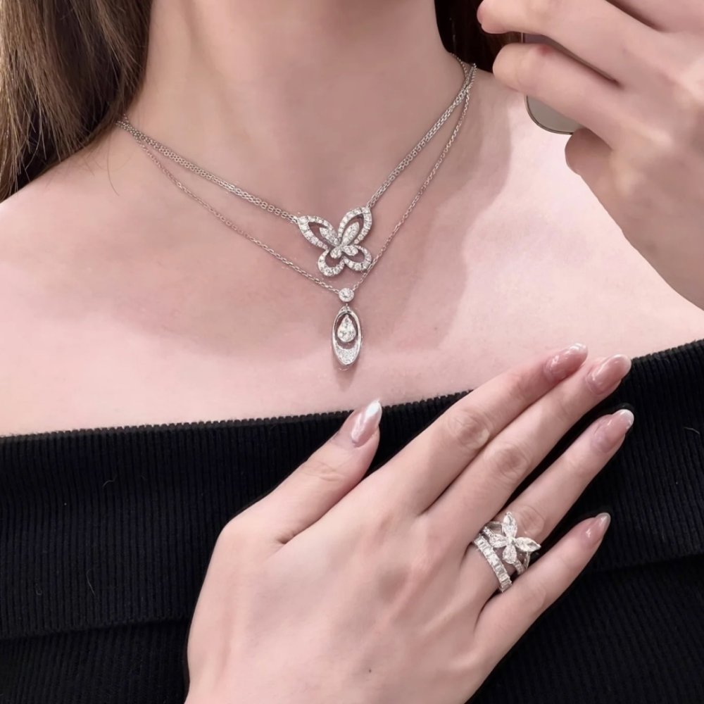 Колье с бабочкой фото 8