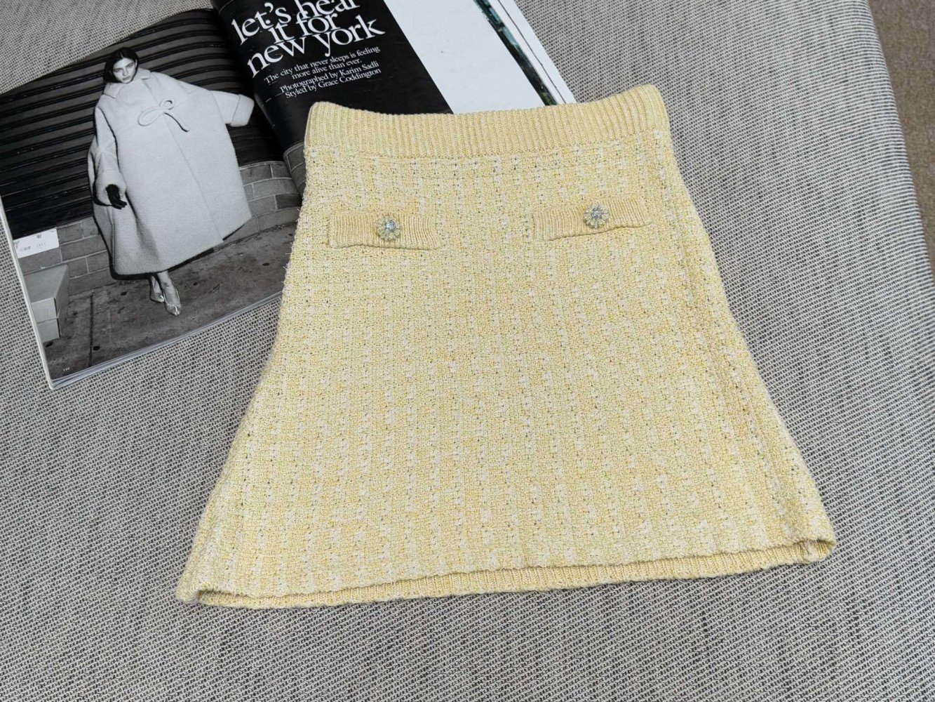 Комплект из кардигана и юбки без рукавов фото 14