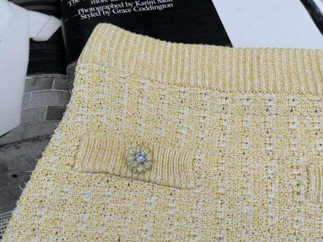 Комплект из кардигана и юбки без рукавов фото 15