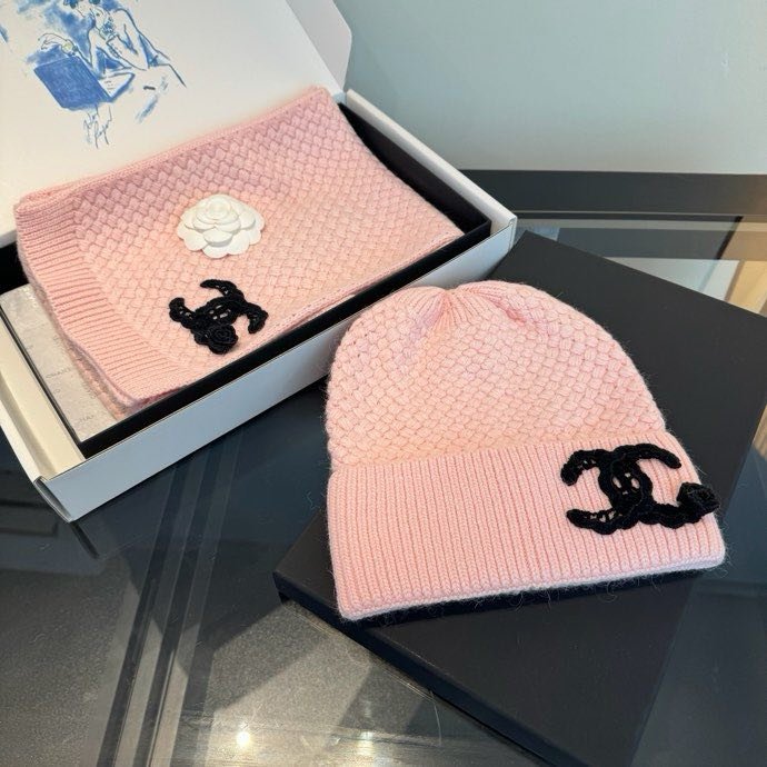 Комплект кашемировый шапка и шарф