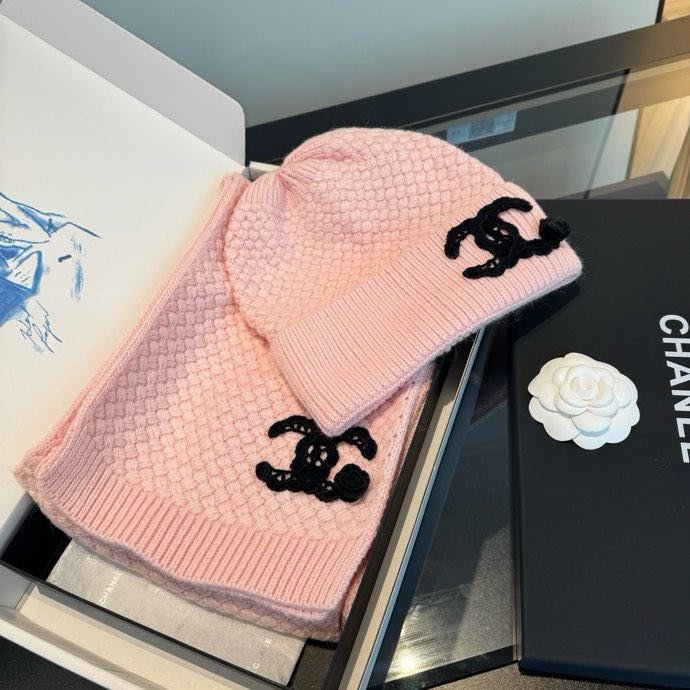 Комплект кашемировый шапка и шарф фото 2