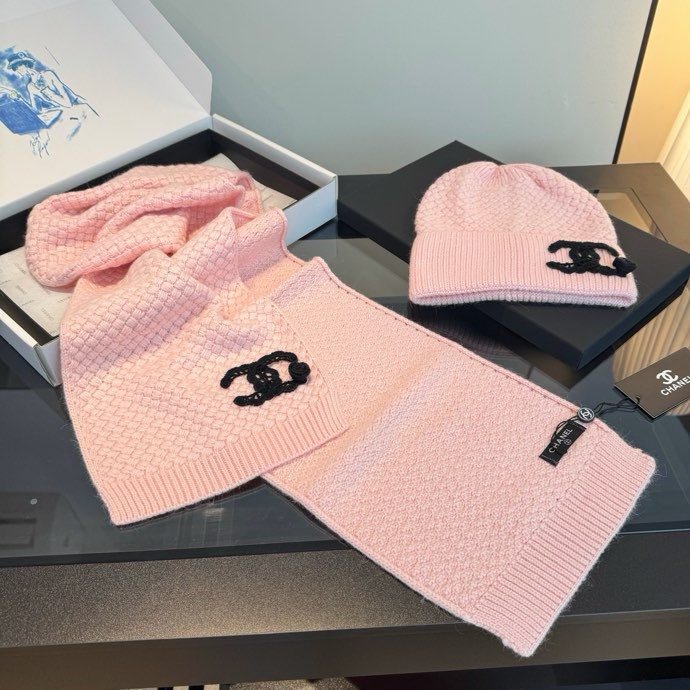 Комплект кашемировый шапка и шарф фото 3