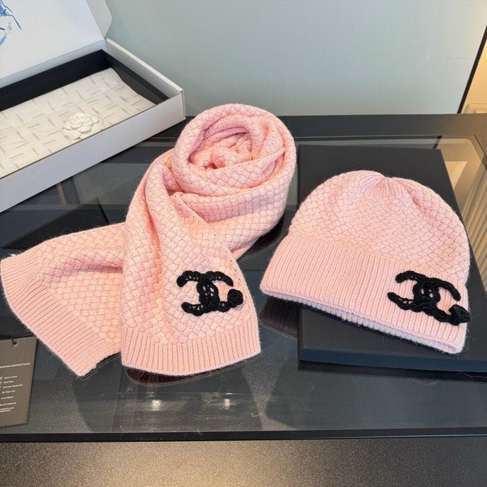 Комплект кашемировый шапка и шарф фото 4