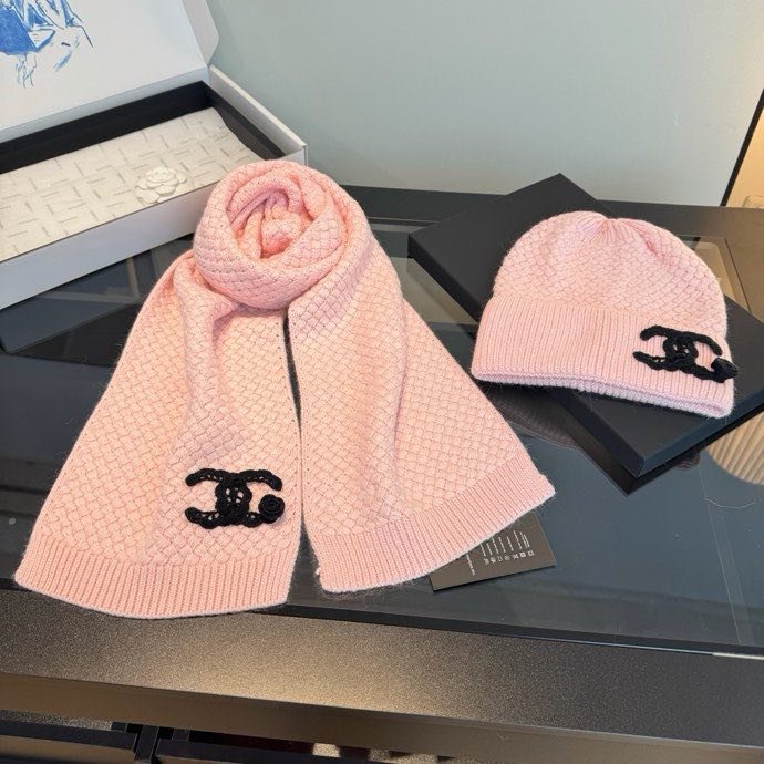 Комплект кашемировый шапка и шарф фото 5