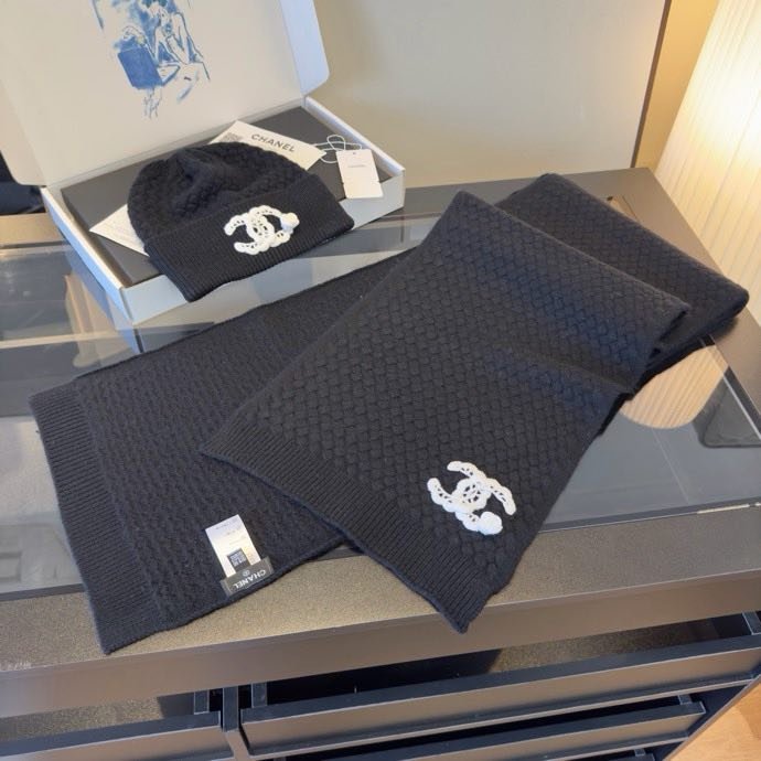 Комплект кашемировый шапка и шарф фото 5