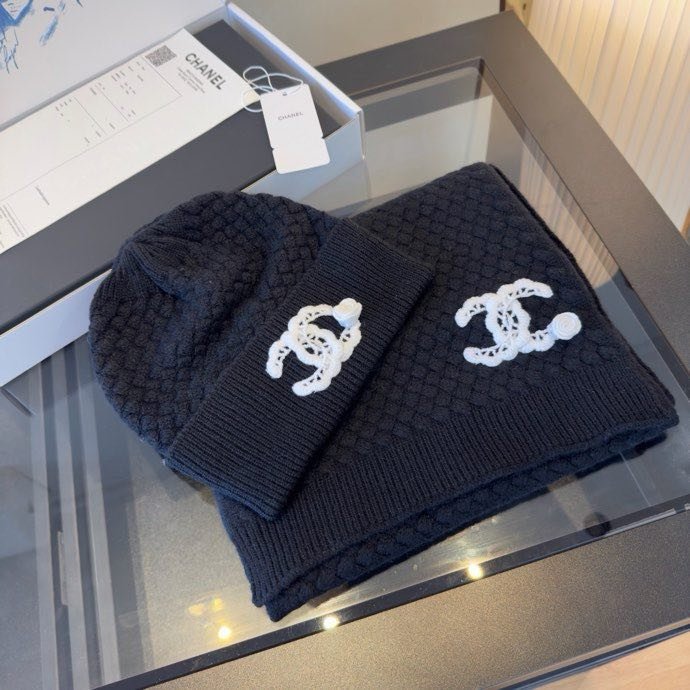 Комплект кашемировый шапка и шарф фото 6