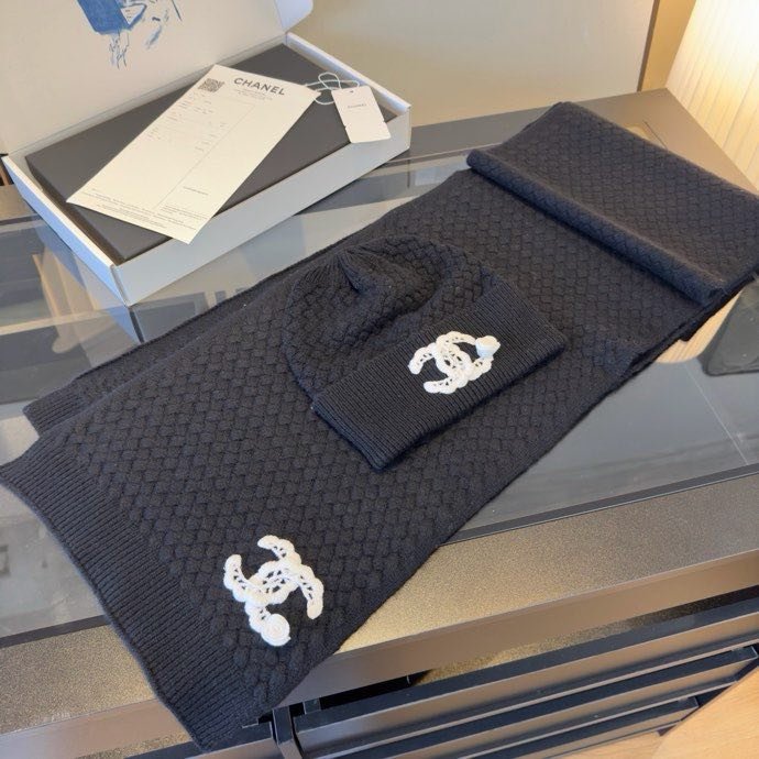 Комплект кашемировый шапка и шарф фото 7