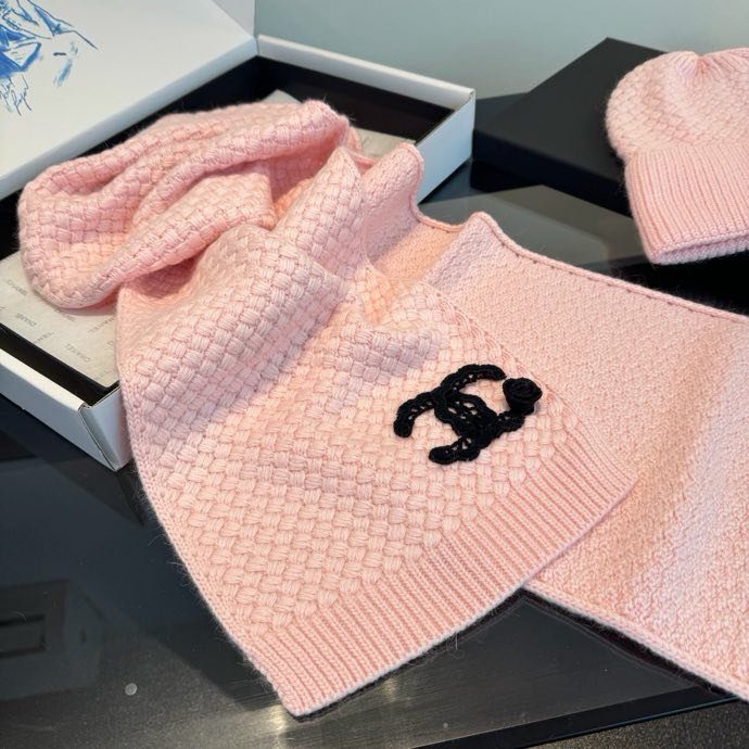 Комплект кашемировый шапка и шарф фото 8