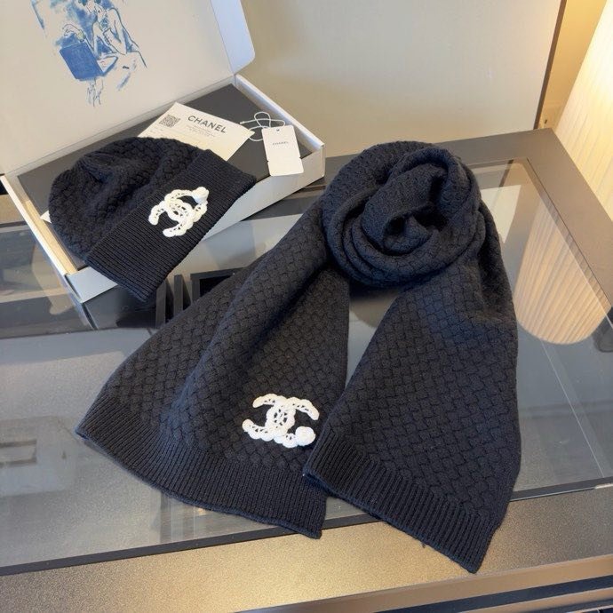 Комплект кашемировый шапка и шарф фото 8