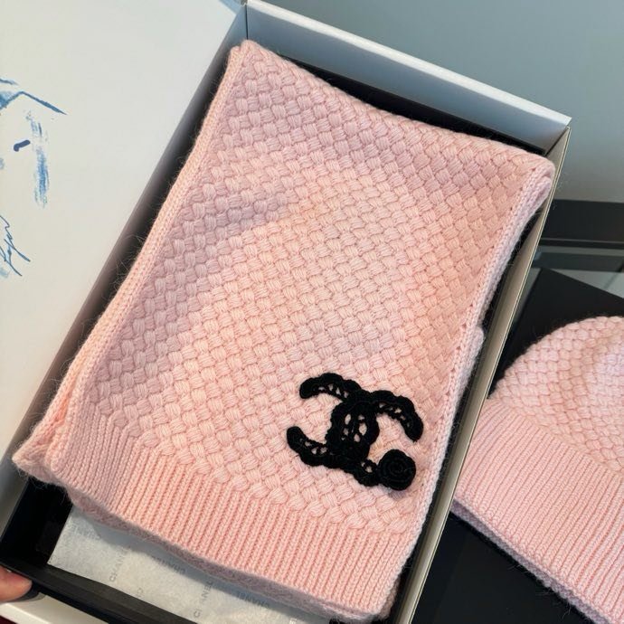 Комплект кашемировый шапка и шарф фото 9