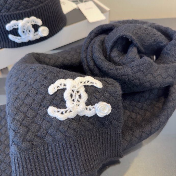 Комплект кашемировый шапка и шарф фото 9