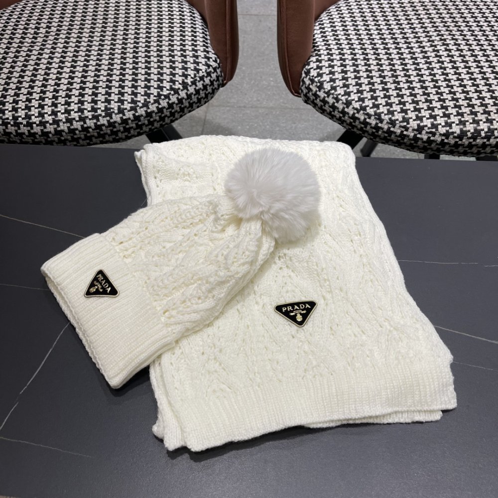 Комплект вовняні шапка і шарф фото 4