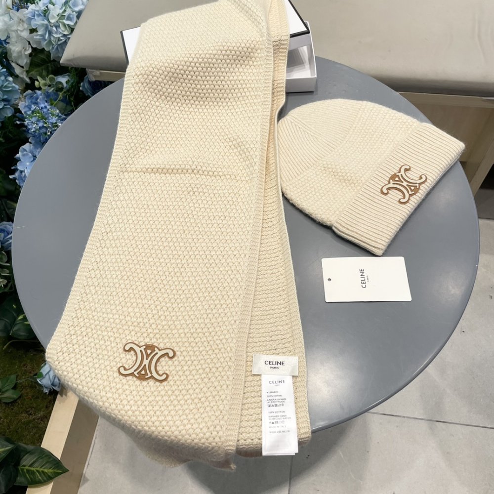 Комплект шерстяные шапка и шарф фото 6