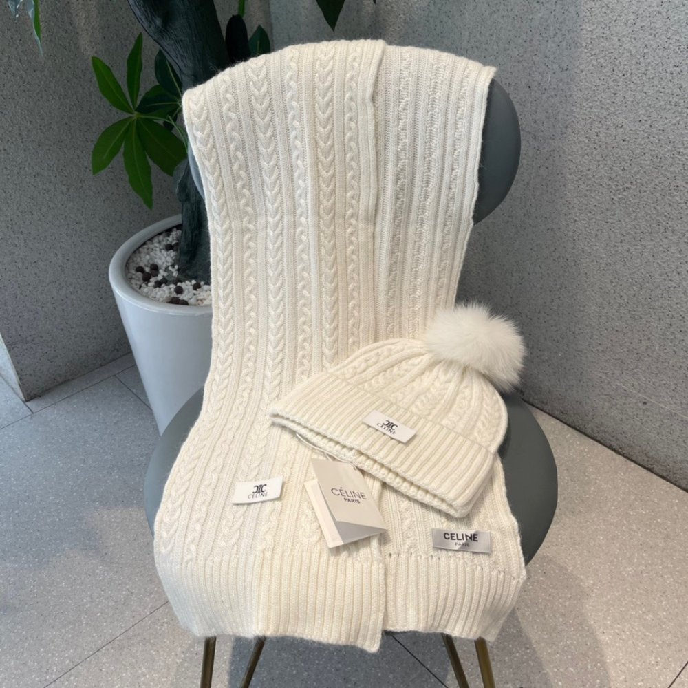 Комплект шерстяные шапка и шарф фото 6