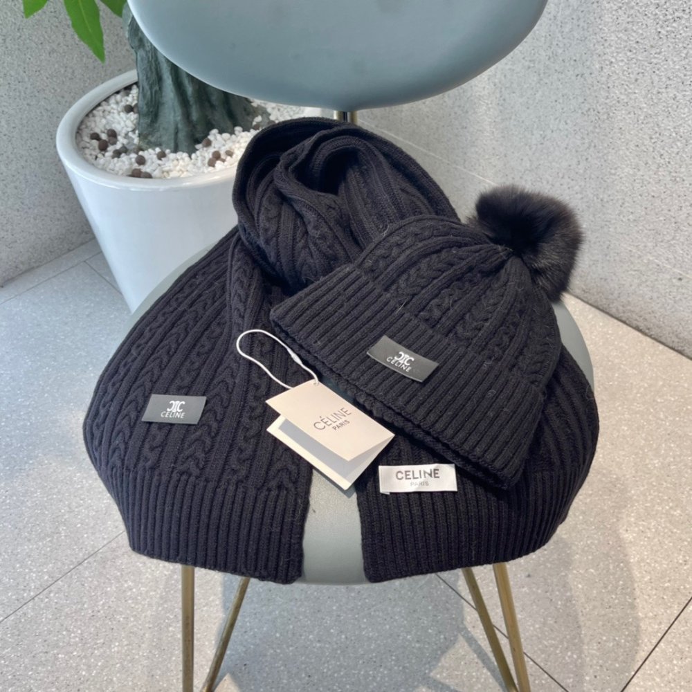 Комплект шерстяные шапка и шарф фото 6