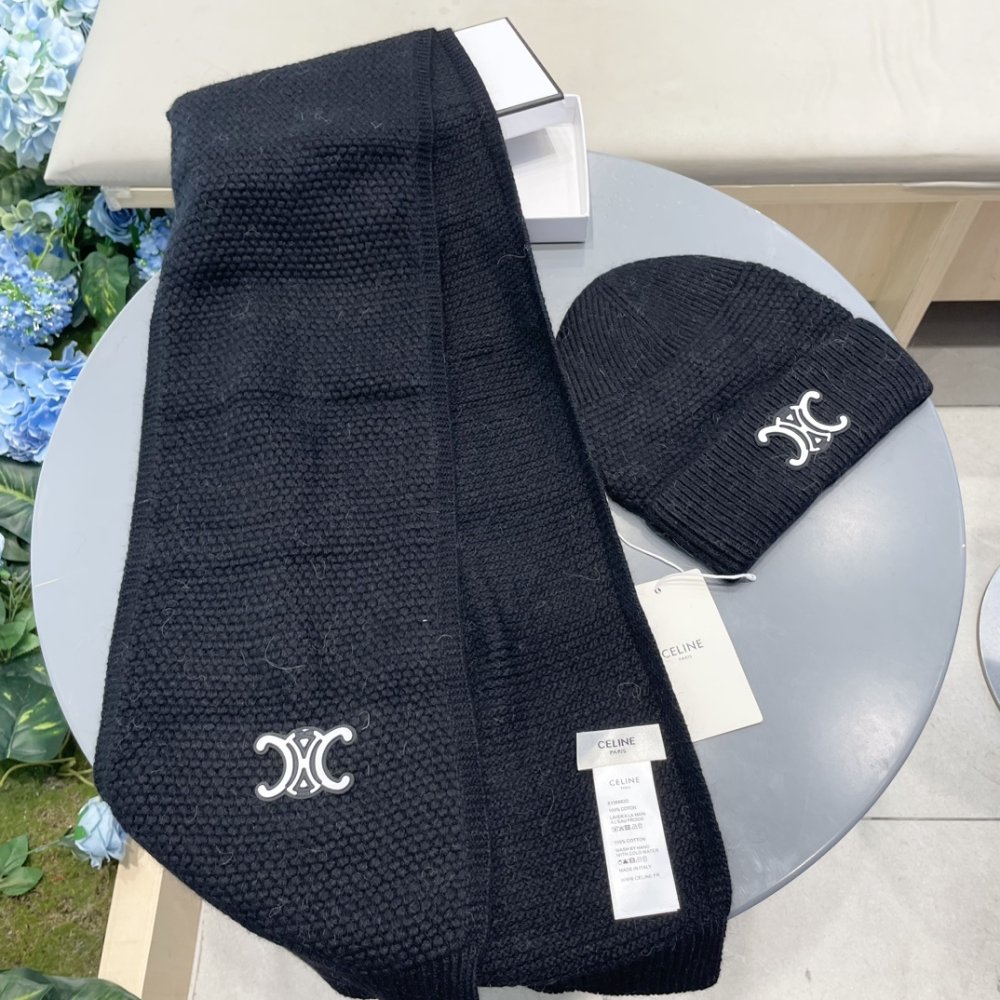 Комплект шерстяные шапка и шарф фото 7