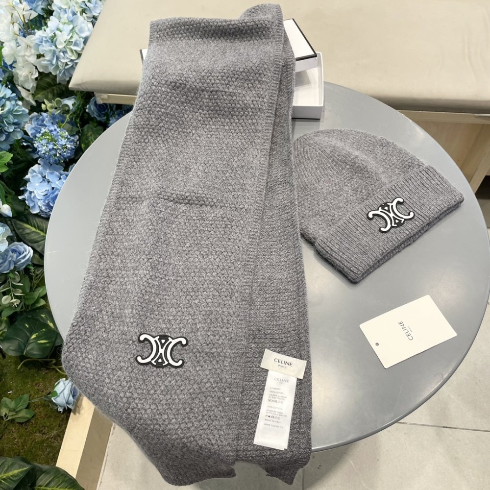 Комплект шерстяные шапка и шарф фото 7