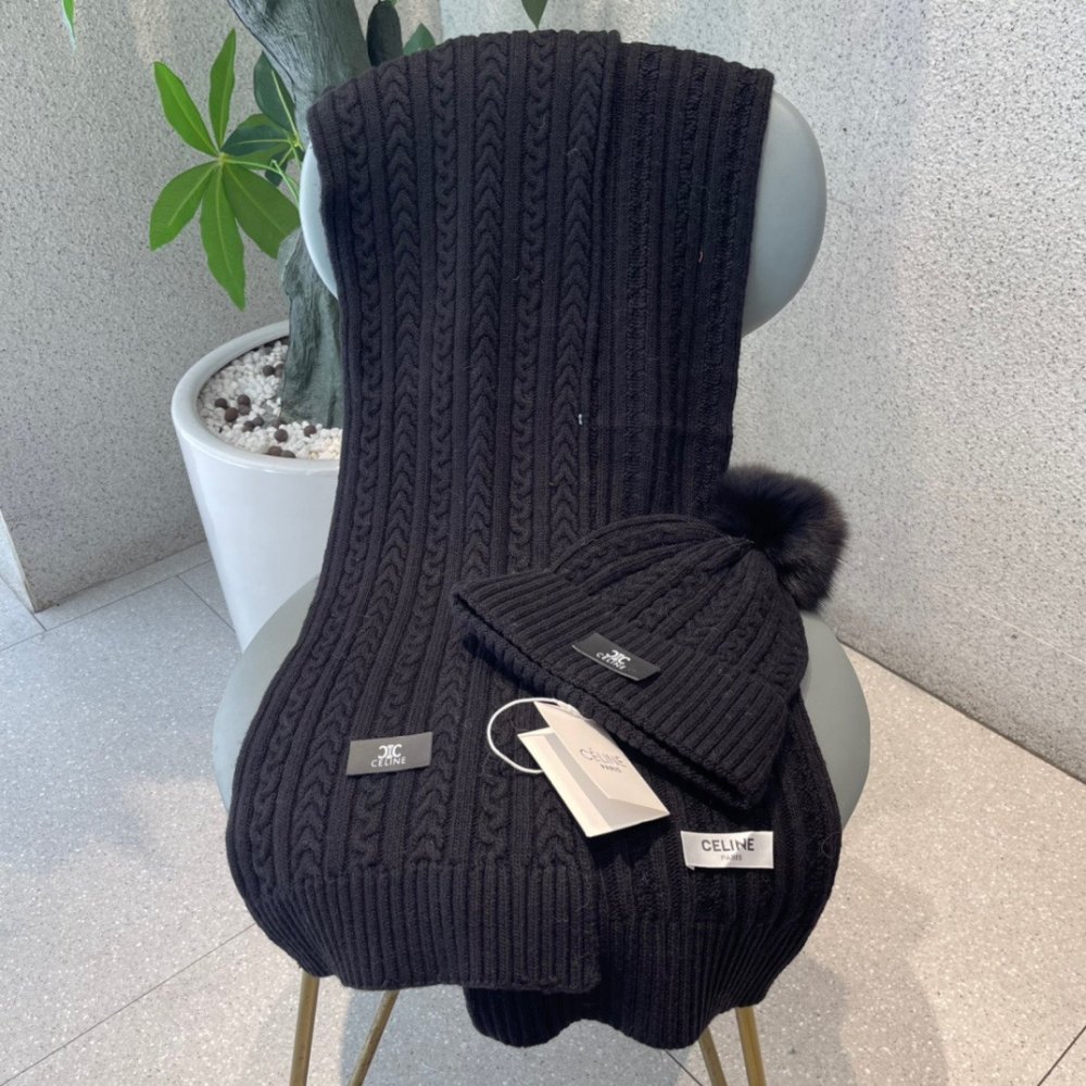 Комплект шерстяные шапка и шарф фото 7