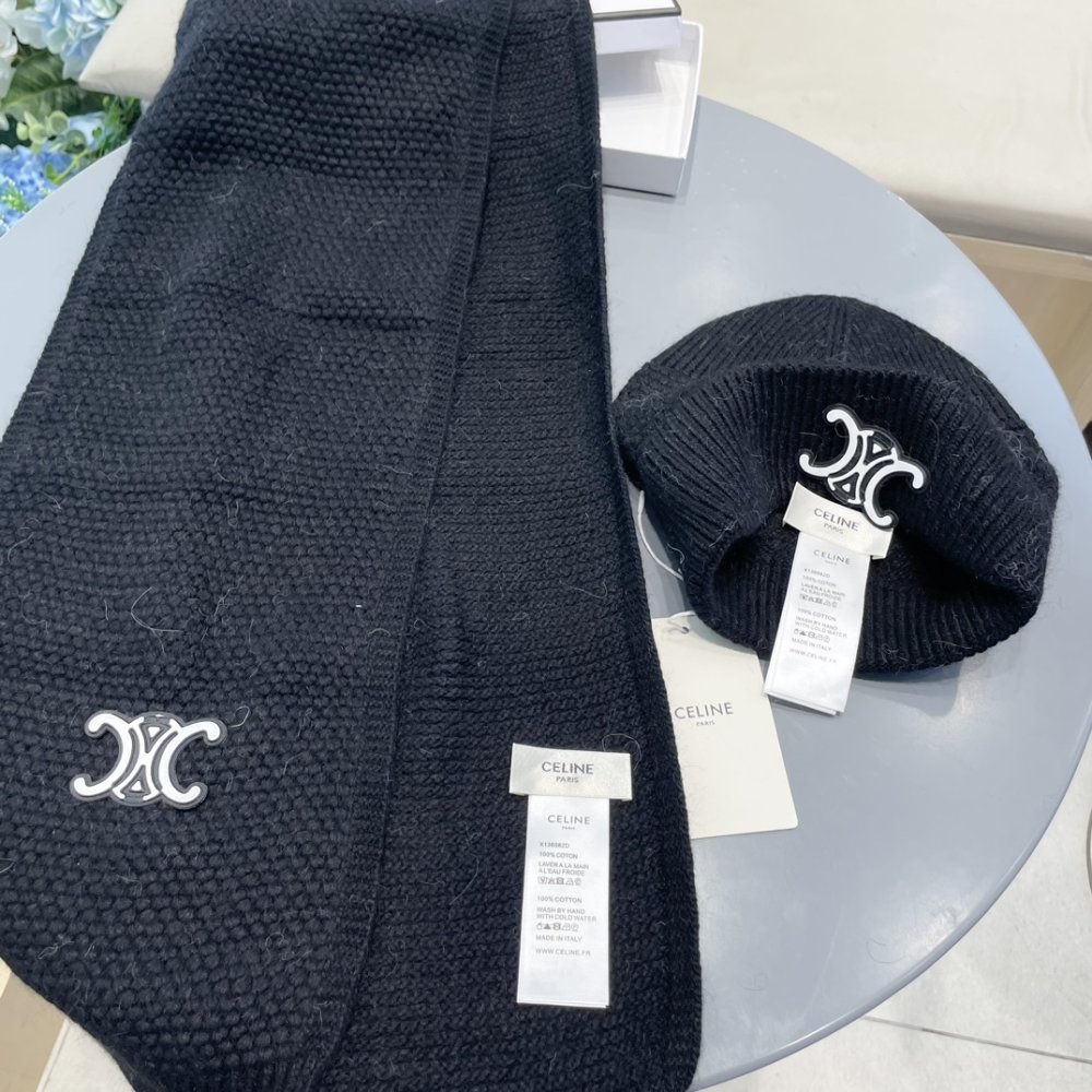 Комплект шерстяные шапка и шарф фото 8