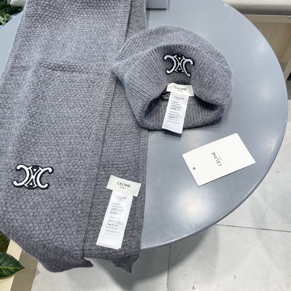 Комплект шерстяные шапка и шарф фото 8