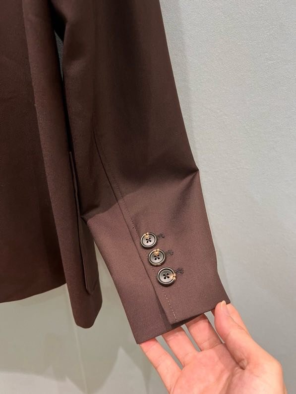 Коричневий піджак жіночий фото 7