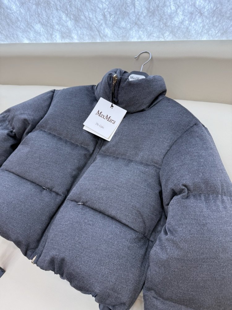 Короткая двусторонняя куртка пуховик с воротником стойкой фото 7