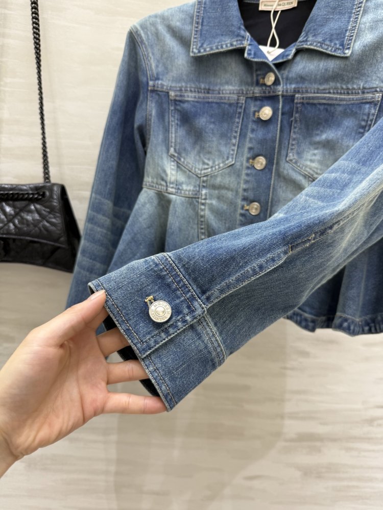 Короткая джинсовая куртка фото 4