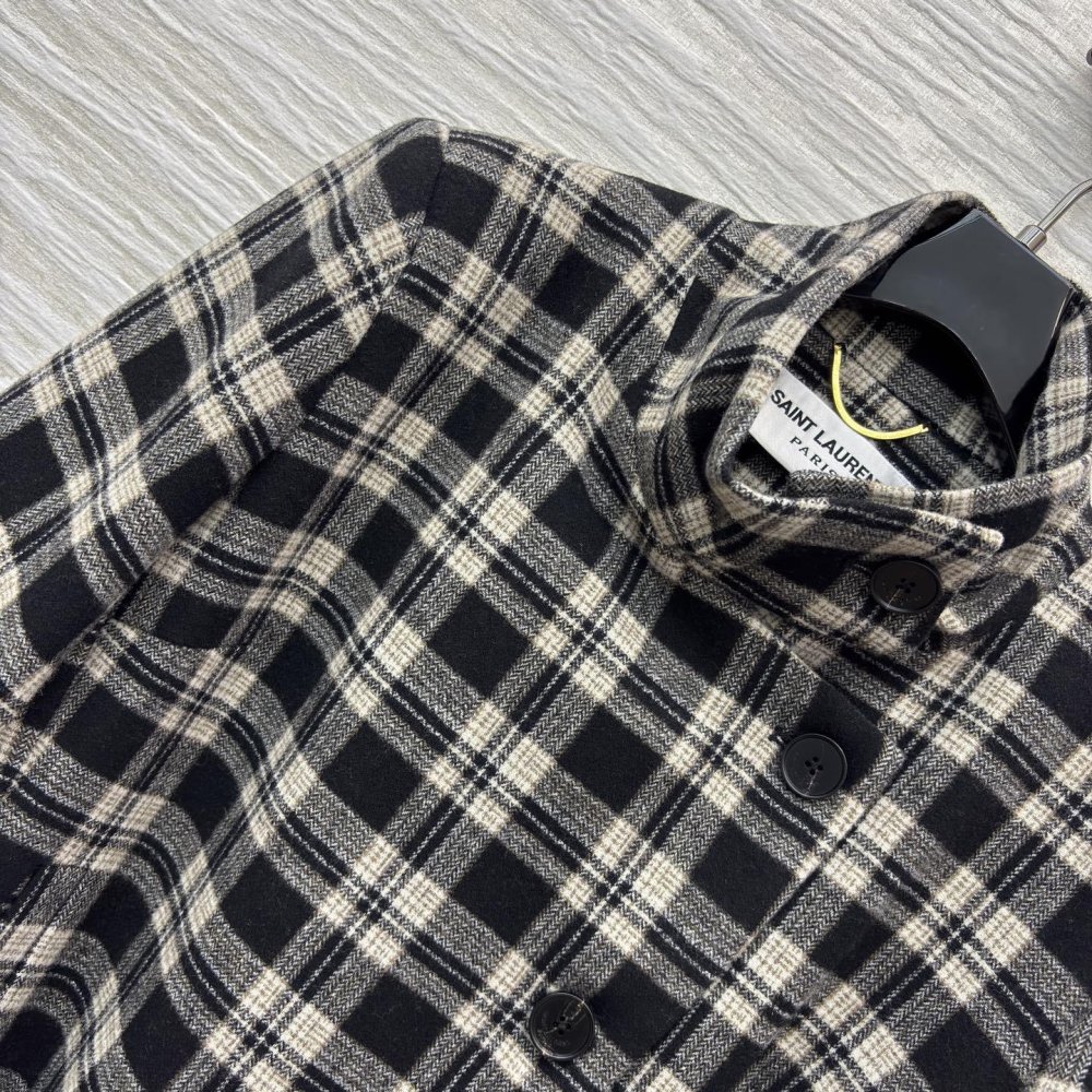 Коротка картата куртка жіноча фото 3