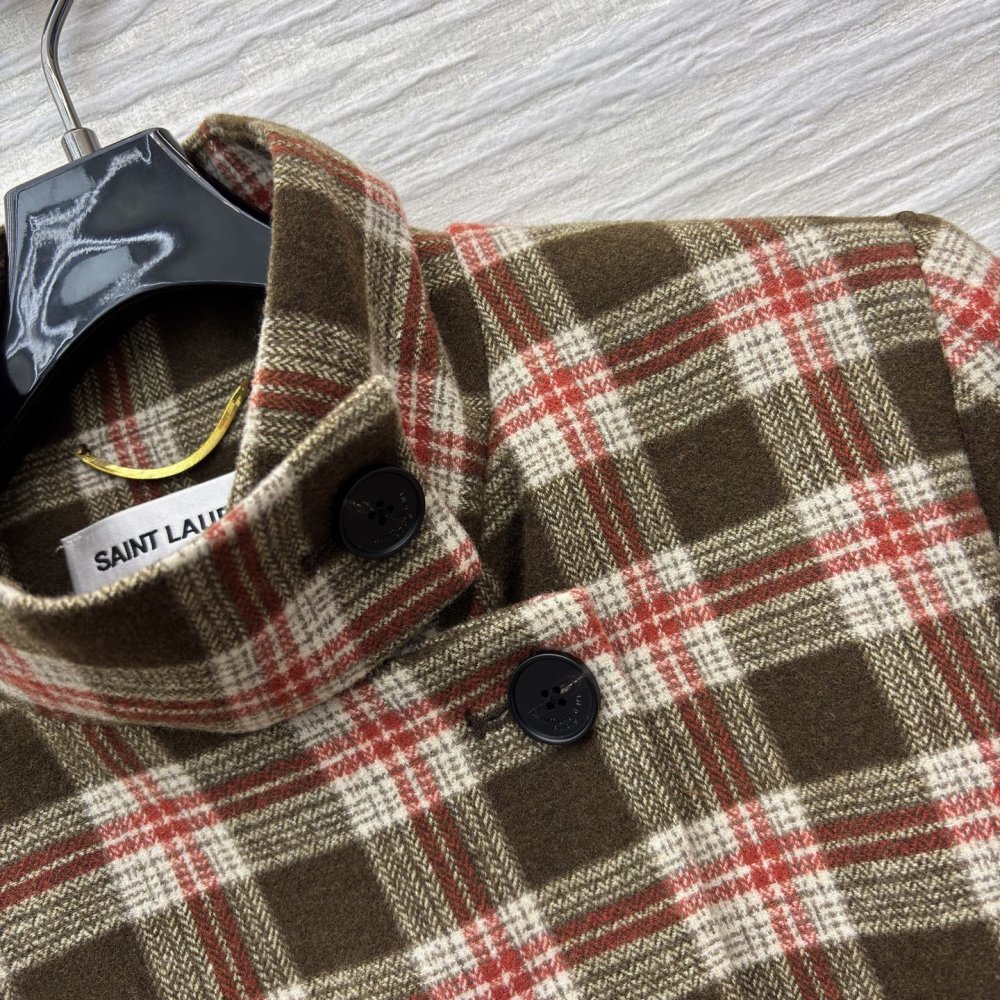 Short plaid jacket women's фото 4